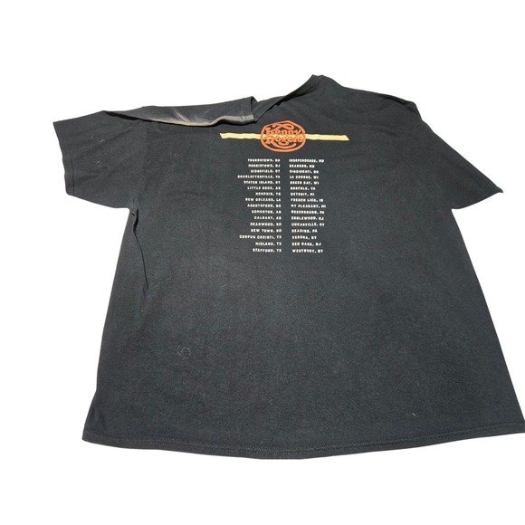 Vintage Kenny Rogers Tour T-Shirt XL Gambler Era Concert Tee Faded Black - Picture 2 of 7